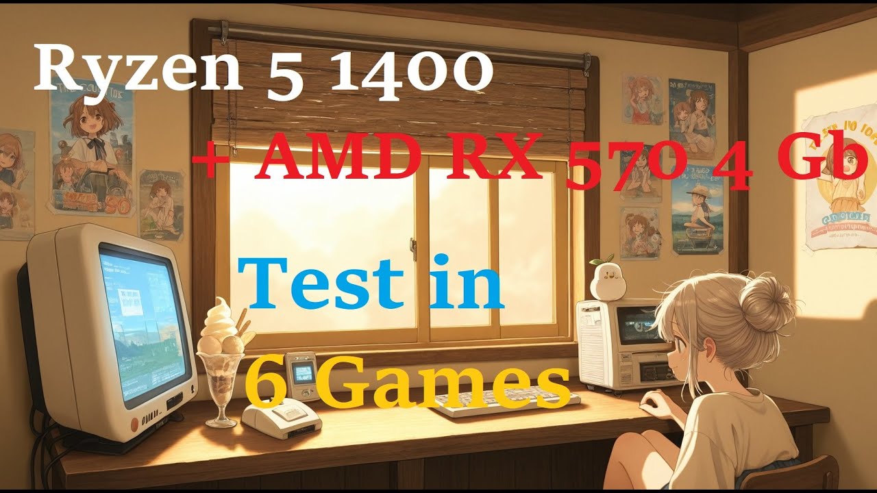 ゲーミング PC ryzen5 1400 rx570 Ryzen 5 1400 + AMD RX 570 4 Gb Test in Games - YouTube
