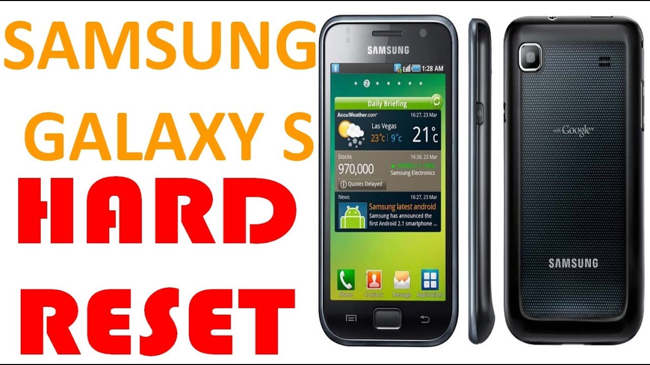 HARD RESET Samsung Galaxy S Duos GT-I9000 - YouTube