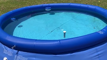 Intex Inflatable Pool Ring Broken - Repaired with aquarium air pump