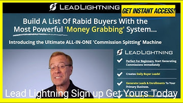 Lead Lightning Sign up Get Yours Today, Signup Lead Lightning Sales Funnel