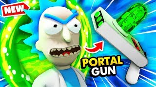 Creating RICK'S SECRET PORTAL GUN For NEW UNIVERSE (Rick and Morty: Virtual RickAlity Gameplay)