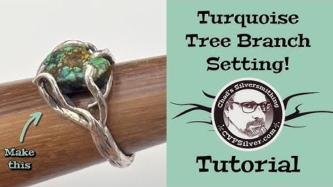 Making A Tree Branch Ring with Turquoise: A Silversmithing Tutorial