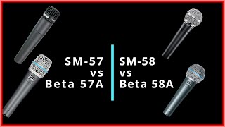 Shure SM vs. Beta Series: SM57, SM58, Beta 57A, Beta 58A  Beta Series worth the money?
