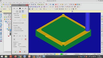 membuat program kontur dan chamfer di software mastercam X5