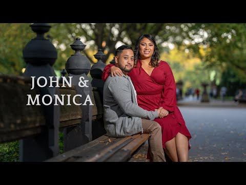 John & Monica's Engagement Photoshoot | Central Park, NYC