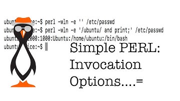 Simple PERL Invocation Options