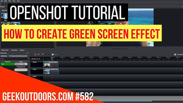OPENSHOT TUTORIAL: How to Create Green Screen Effect in OpenShot Geekoutdoors.com EP582