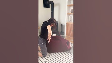 Reupholstering a thrifted ottoman without sewing #thriftflip #furnituremakeover