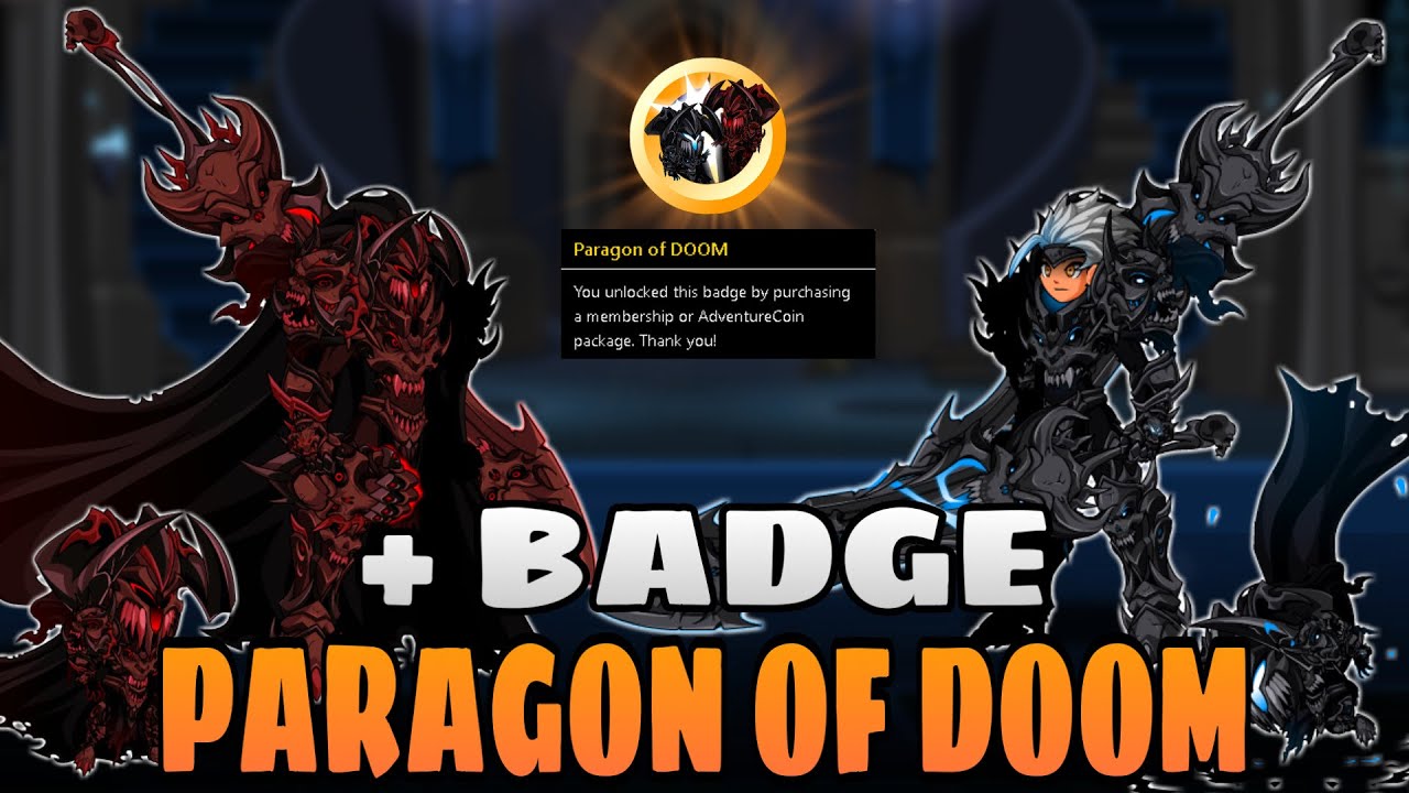 AQW FUSION PARAGON OF DOOM + BADGE!! AQWorlds YouTube