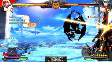 Zato=1 Cornered Mawaru Crossup Into Unblockable & Garo Unblockable