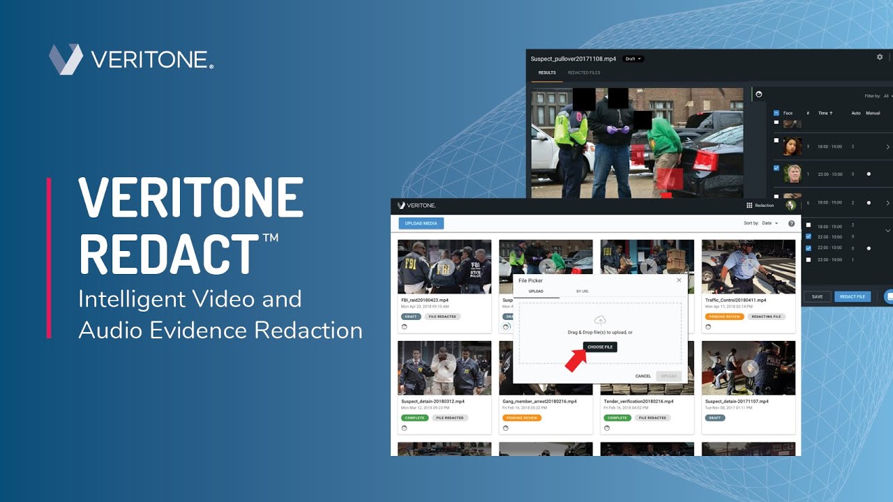 veritone New Veritone Redact - Intelligent Video and Audio Evidence Redaction