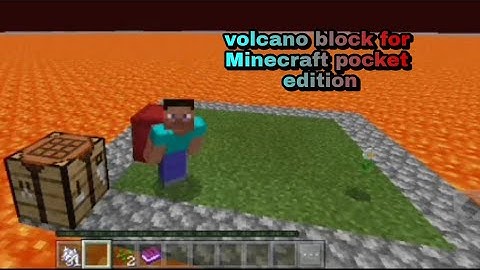 how to download volcano block mod in Minecraft pocket edition hi |DARK WOLF gaming India
