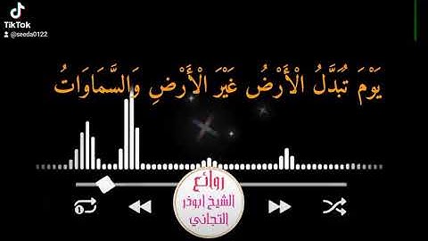 حالة واتساب .. اواخر سورة ابراهيم .. شيخ ابوذر التجاني❤