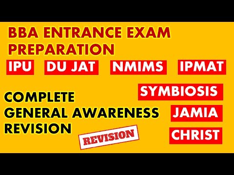 General awareness revision for BBA entrance exam | du jat | ipm | symbiosis | nmims | jamia