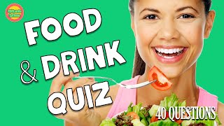 ULTIMATE FOOD & DRINK QUIZ  40 General Knowledge Pub Quiz Trivia Questions and Answers