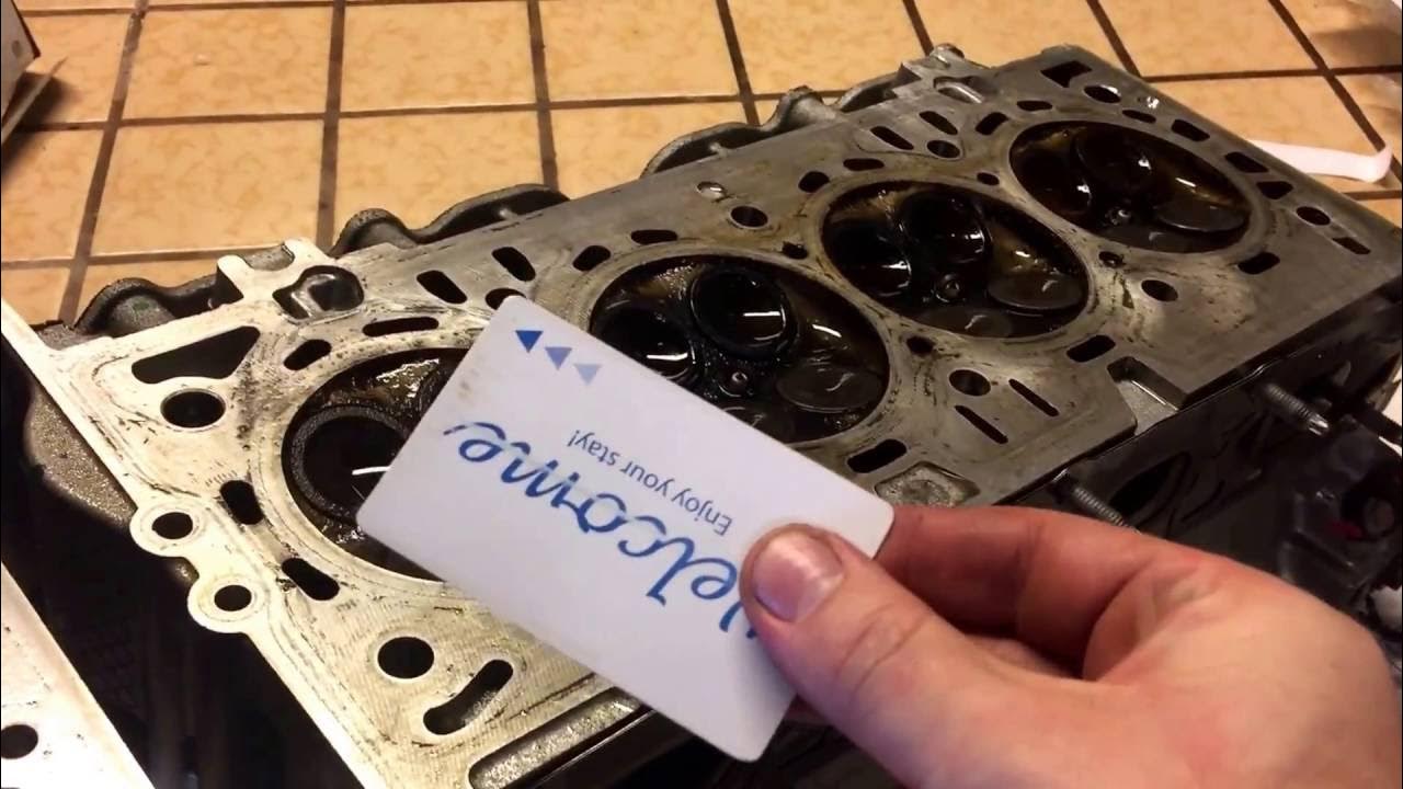 How to clean cylinder head block valves aluminum foil YouTube