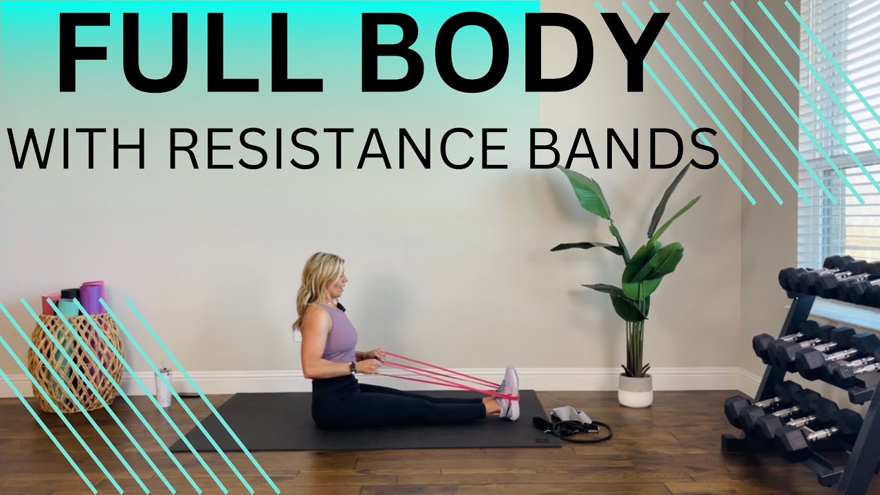 Full Body Workout with resistance bands - YouTube