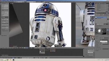 blender 3 D modeling robo R2D2  tutorial Part 4