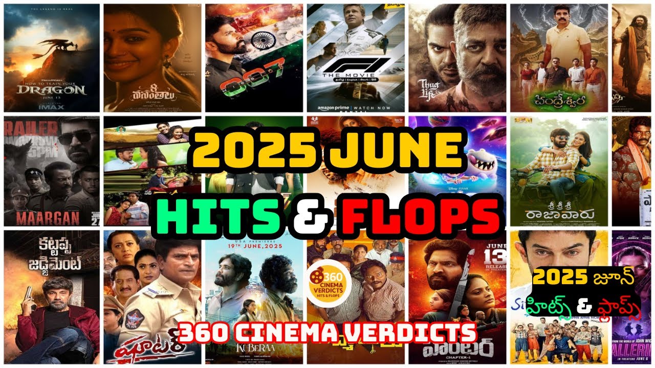 2025 June Month: Hits & Flops | Hits and Flops | Full Box Office Analysis! | 360 Cinema Verdicts