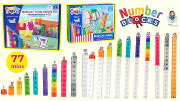NUMBERBLOCKS TOYS Mathlink Cubes 1 to 10 |  Count 11 to 20 | Counting for Toddlers and Preschoolers