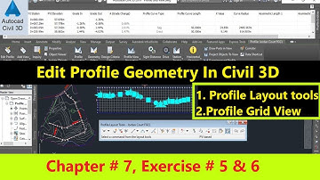 How To Edit A Surface Profile In AutoCAD Civil 3d Using Profile Layout Tools And Profile Grid View