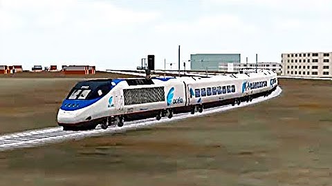 Train Sim - Airport Using Acela Express - Simulasi Kereta Api