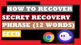 how to recover secret recover phrase 12 words seed wallet phantom wallet