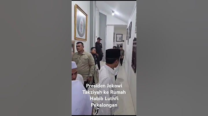 Presiden Jokowi Takziyah ke Rumah Habib Luthfi Pekalongan