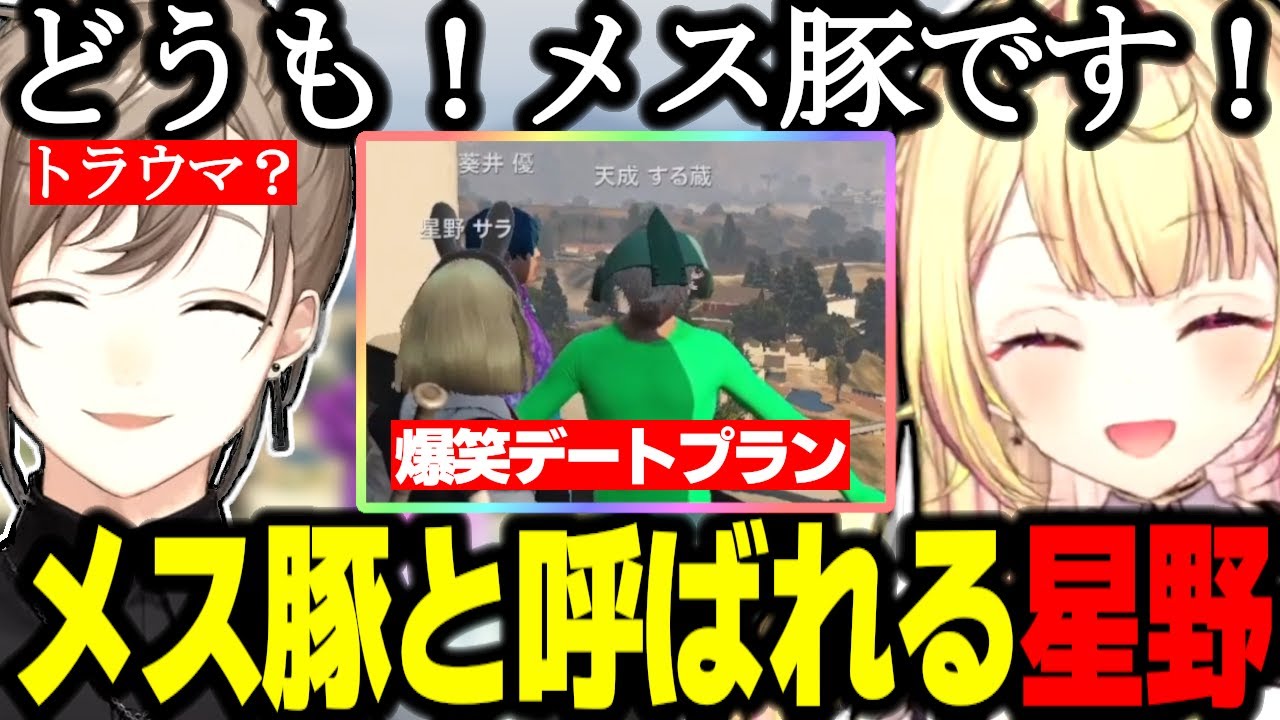 【ストグラ】メス豚と呼ばれる星野サラ/爆笑しかない同期のバイト体験とデートプラン考案【星川サラ/叶/切り抜き/さんしあ/天開司/GTA】