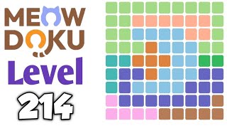 Meowdoku: Brain Puzzle Games Level 214 Walkthrough