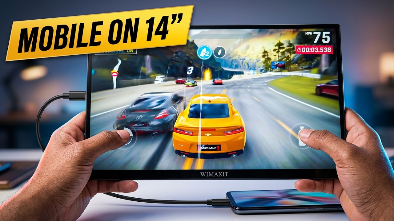 WIMAXIT 14-inch Portable Touchscreen Monitor | Unboxing, Review, Gaming