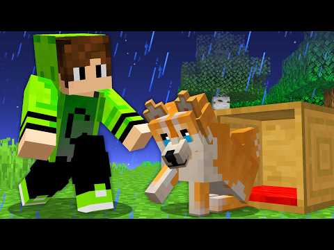A TRISTE HISTÓRIA do CACHORRO ABANDONADO no Minecraft!
