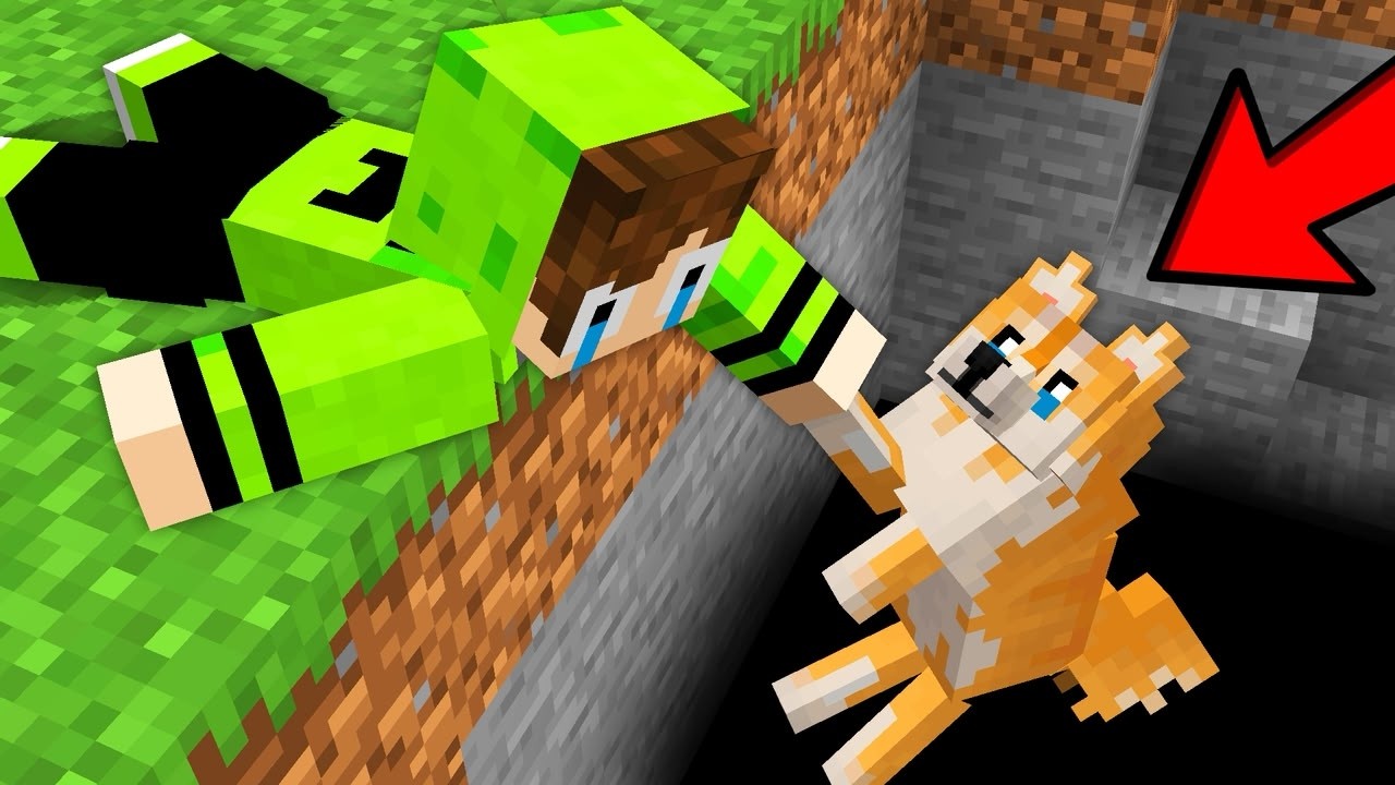 A TRISTE HISTÓRIA do CACHORRO ABANDONADO no Minecraft!