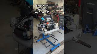 Break-in! 1600 Single port w/ Scat C25 Cam #classicvw #aircooled #volkswagen #car #vintagevw