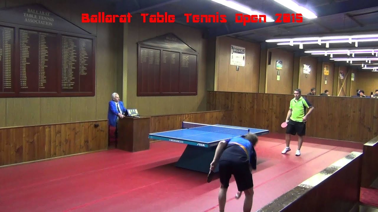 Table Tennis Ballarat Open 2015 O30 Finals Simon vs Mark YouTube