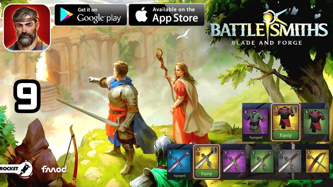 Battlesmiths Blade And Forge. Part 9. Crafts,Golden Upgrade Equipments An Fight To Win (iOS,Andriod)