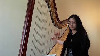 F. Mendelssohnd. Burton On Wings Of Song Harp Arrangement