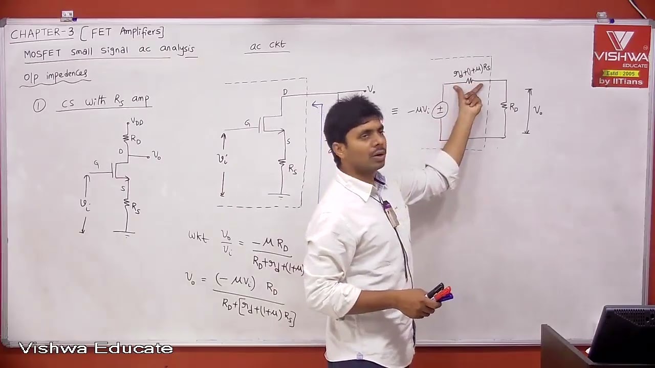 GATE 2026 | Analog Electronics | MOSFET small signal ac analysis 3 | Prof. Chakravarthy