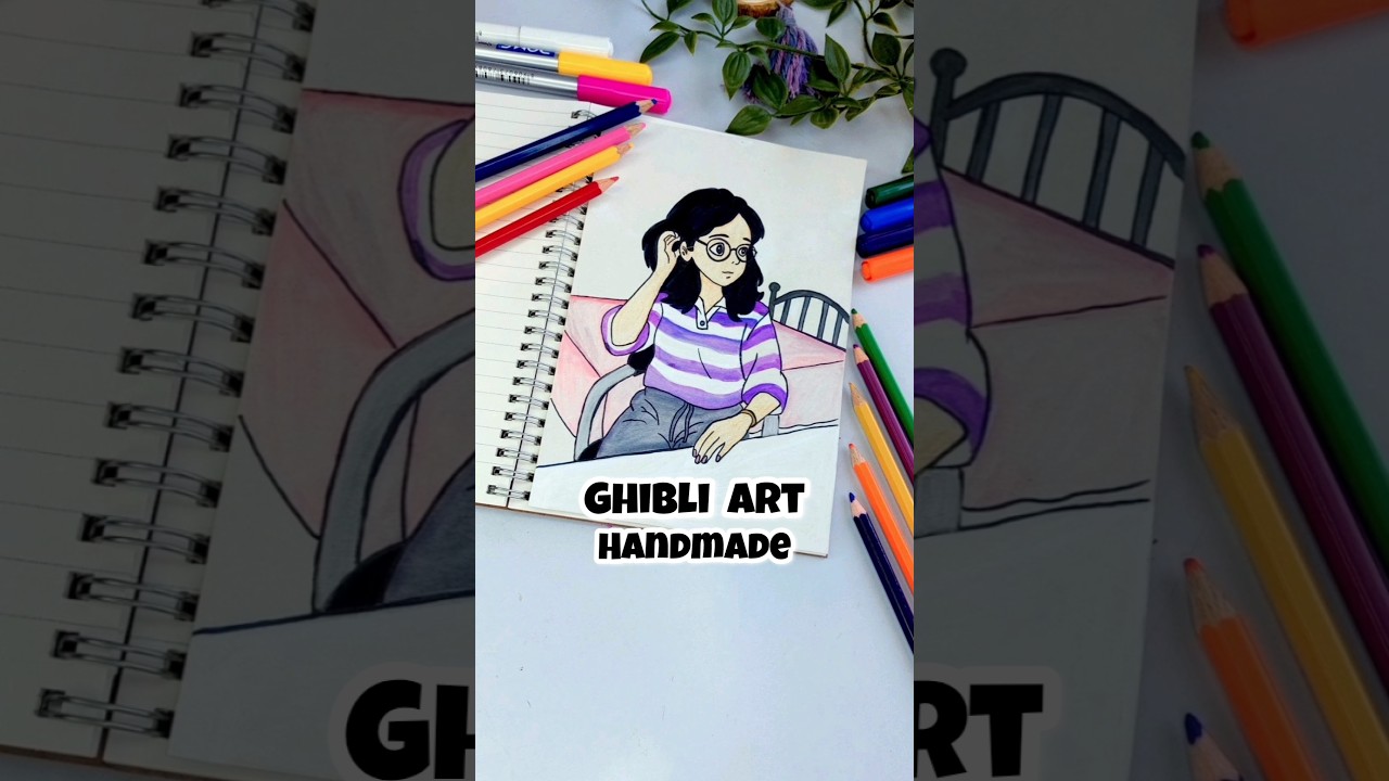 Mannu ka Ghibli Art Banaya #ghibli #art #craft #painting