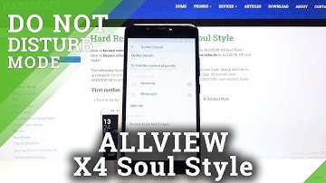 How to Use Do Not Disturb Mode on ALLVIEW X4 Soul Style – Activating DND