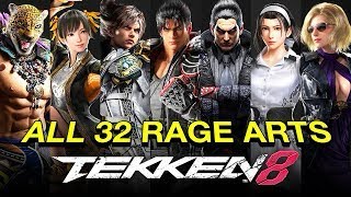 Tekken 8-All rage arts