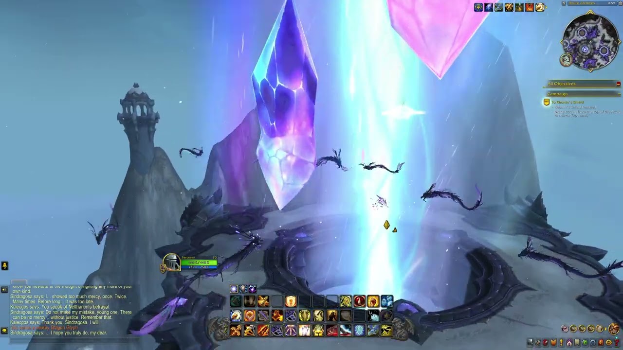 "To Rhonin's Shield" Quest - The Azure Span - World Of Warcraft