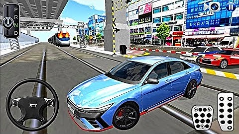 New Hyundai Elantra-N Car Vs Bullet Train - 3D Driving Class Android Gameplay | Android Games - 2025
