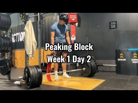 Peaking Block Week 1 Day 2 - YouTube