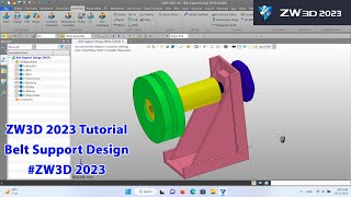 ZW3D 2023 Tutorial - Belt Support Design
