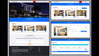 Hotel booking management system | Online Hotel room booking project in PHP MySQL | Source code screenshot 1