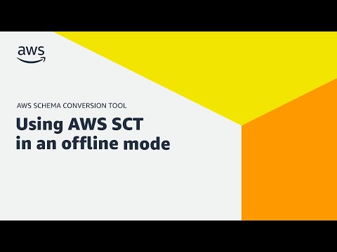 Using AWS Schema Conversion Tool in an offline mode | Amazon Web Services