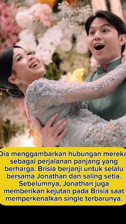 Brisia Jodie Resmi Dilamar Jonathan Alden #trending #artis #brisiajodie #jonathan #news #gosip #fyp
