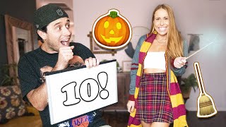 Husband Rates My Halloween Costumes!  *Cute Reaction*