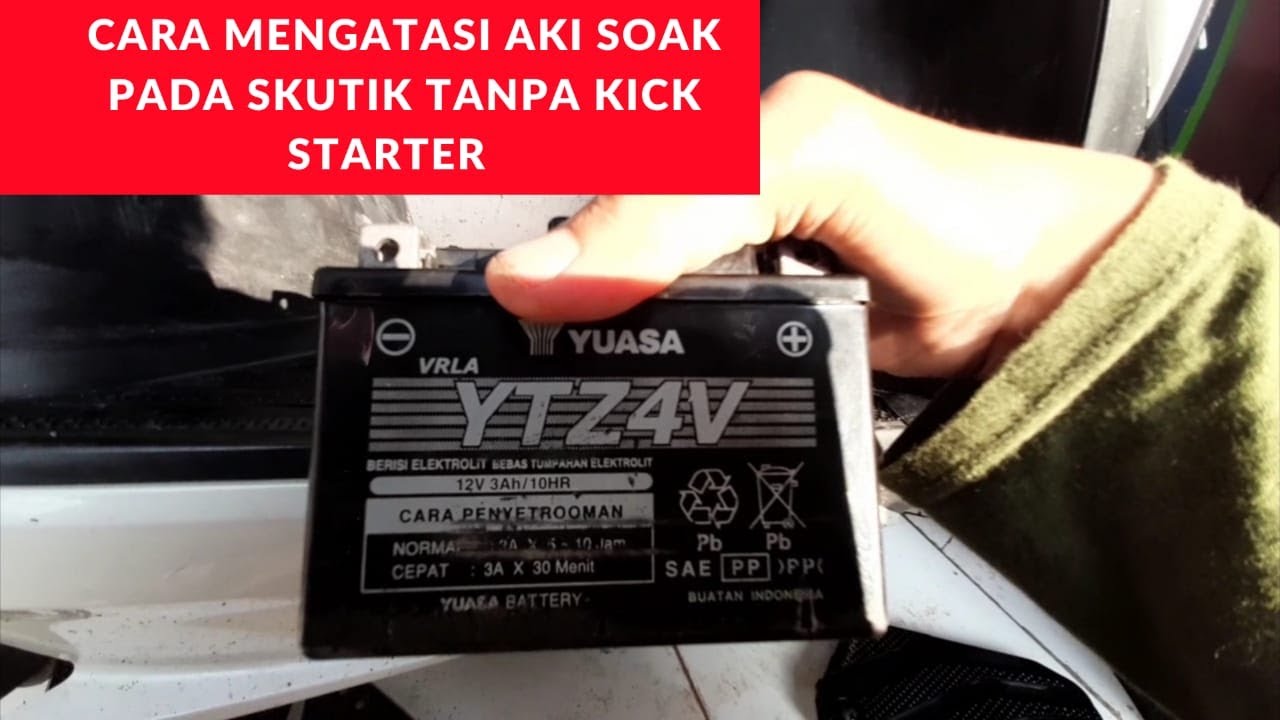 cara mengatasi aki soak pada motor vario 150 || skutik tanpa kick